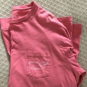 Vineyard Vines pink whale shirt, size Large